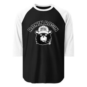 Protect Our Terps Black and White 3/4 sleeve raglan shirt