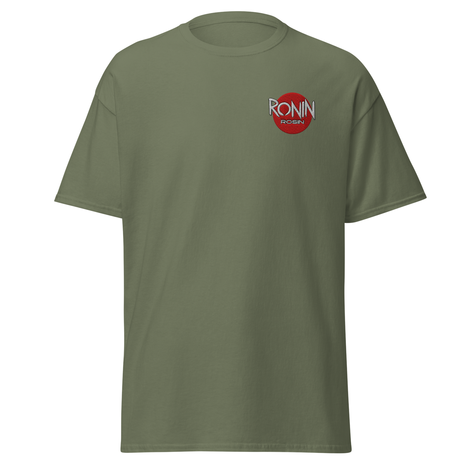 Military Green Embroidered and DTG Printed Turtle Terps Unisex classic tee