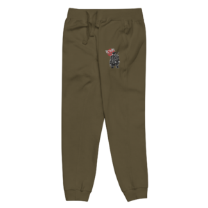 unisex-fleece-sweatpants-military-green-front-left-69c19a2902c7d.png