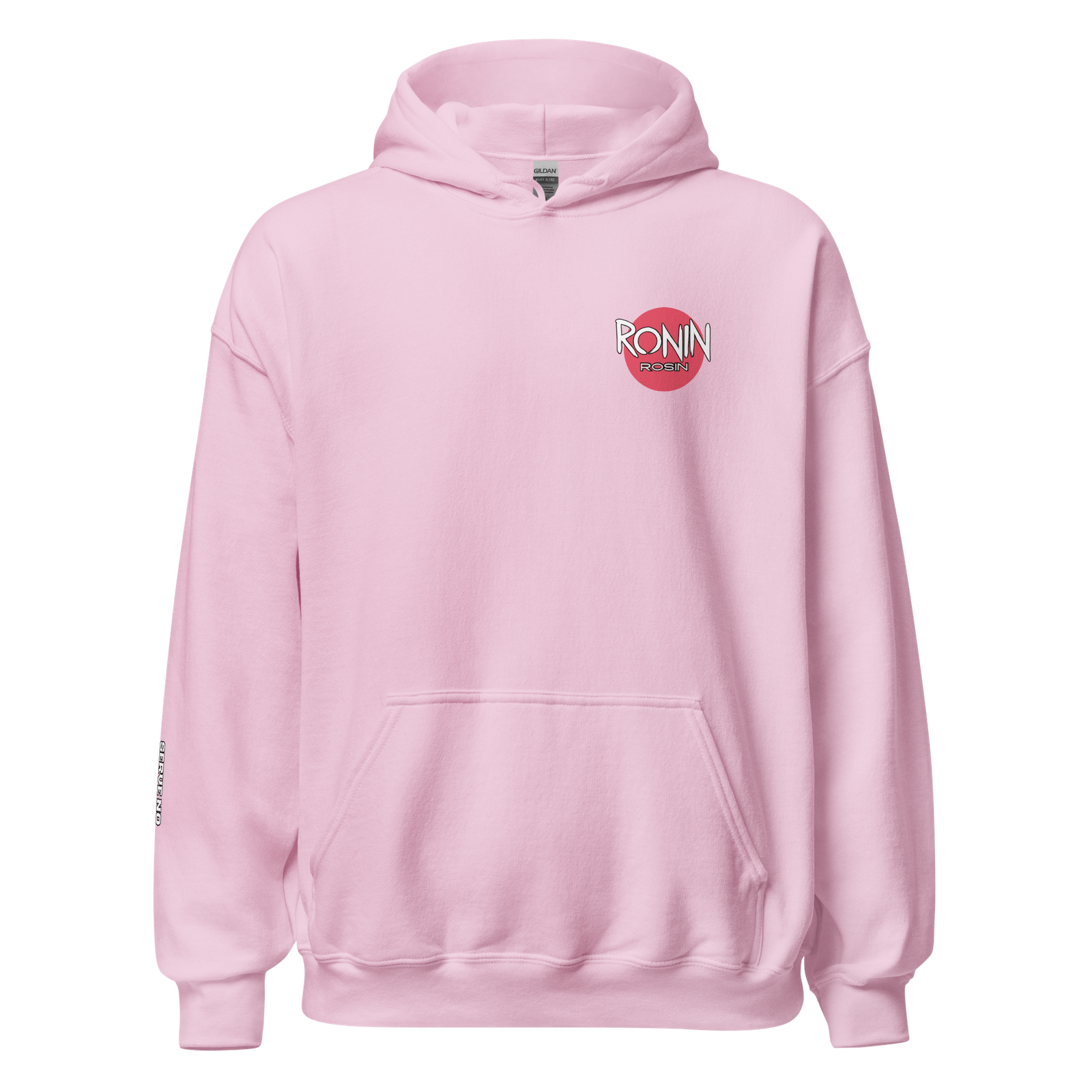 Lady Samurai DTG Printed Womens Pink Hoodie