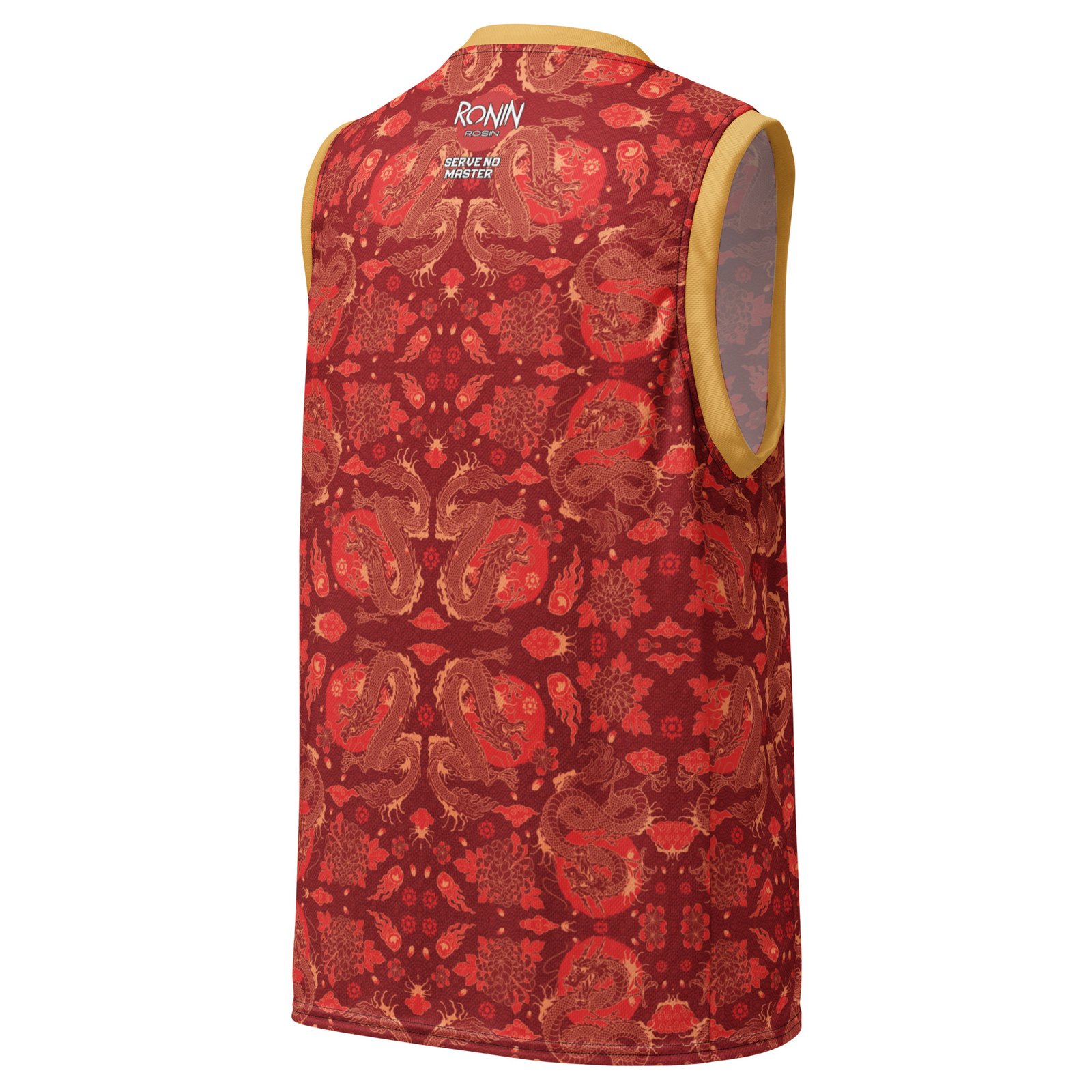 Dragon Terps Red Recycled unisex basketball jersey - Image 2