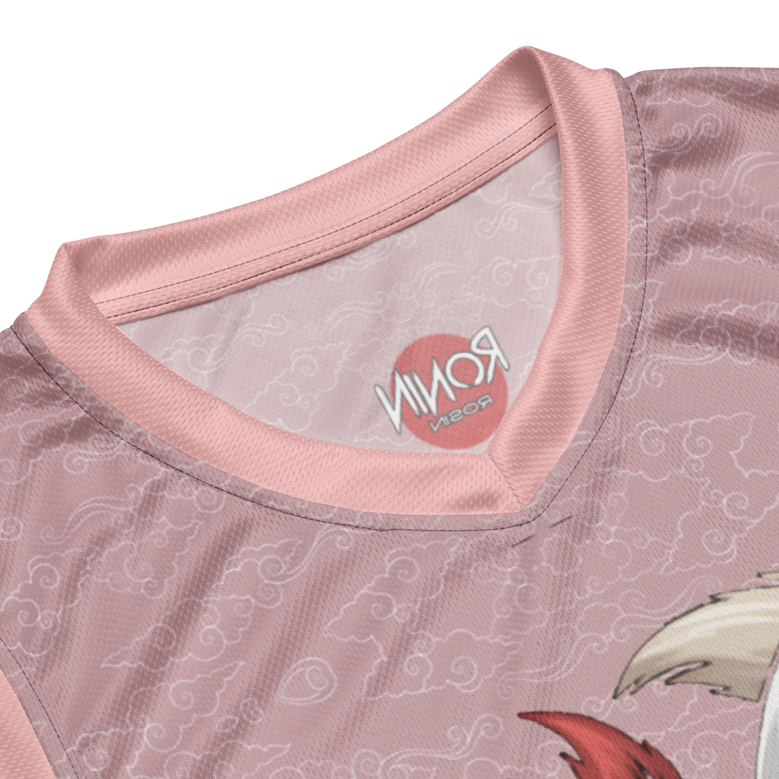 Kitsune Pink Recycled unisex basketball jersey - Image 3