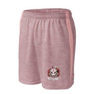 Kitsune Pink Unisex mesh basketball shorts