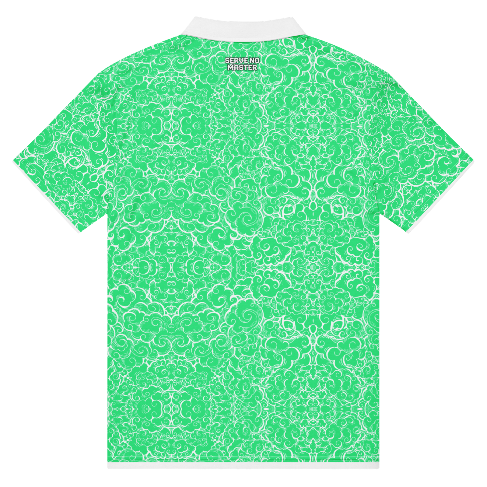 Green Clouds Unisex slim fit polo - Image 4