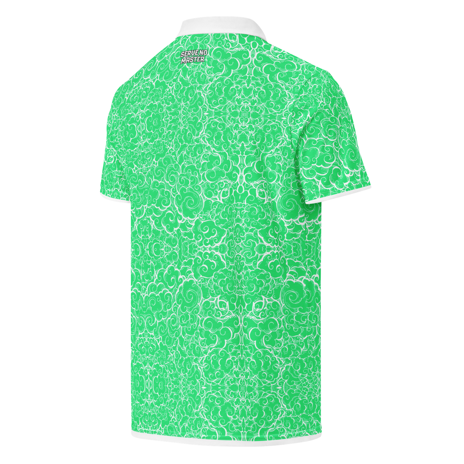Green Clouds Unisex slim fit polo - Image 2