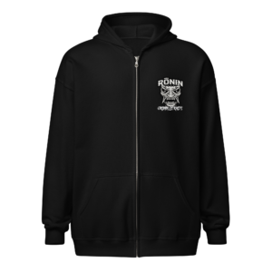 Official Logo Black and White Unisex heavy blend zip hoodie