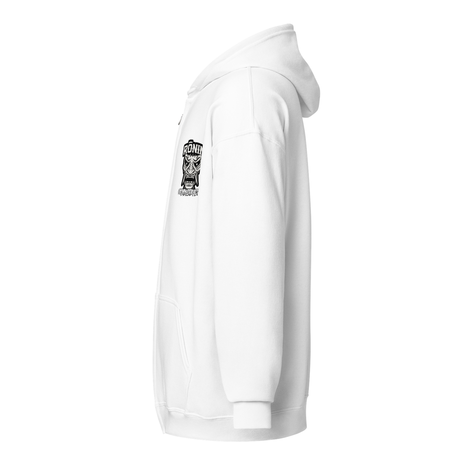 Official Logo Black and White Unisex heavy blend zip hoodie - Image 6