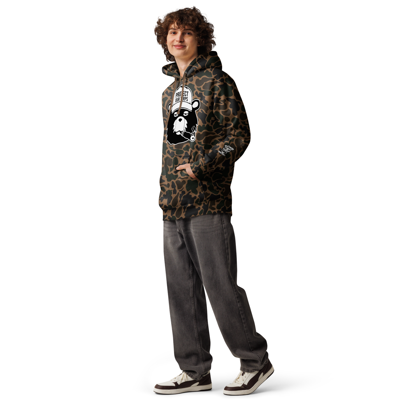 Protect Our Terps Camo Unisex Heavyweight Hooded Sweatshirt - Image 5