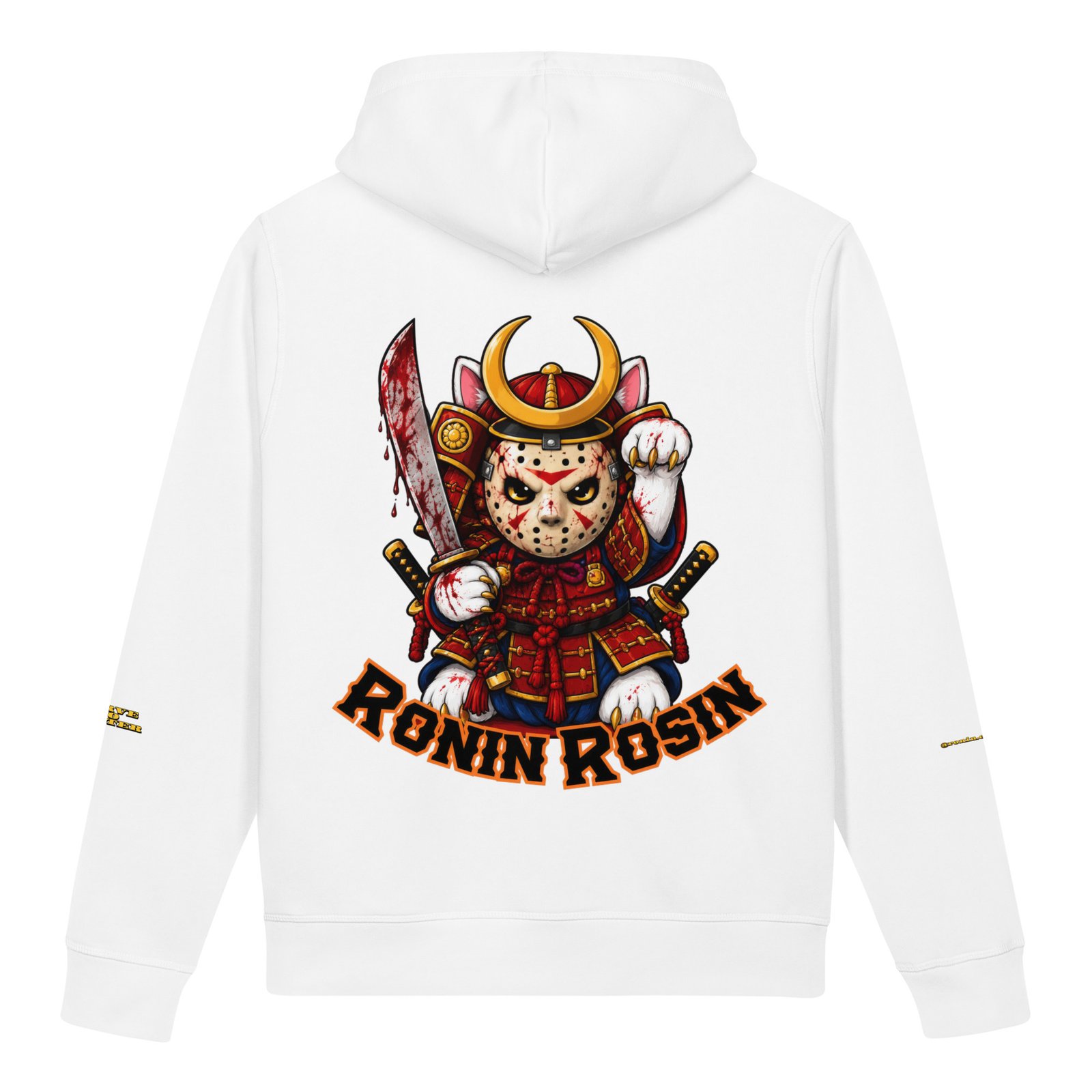 Halloweed Crouching Cat Unisex organic side pocket hoodie - Image 3