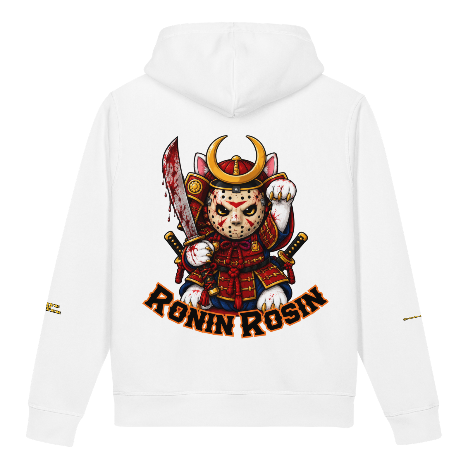 Halloweed Crouching Cat Unisex organic side pocket hoodie - Image 6